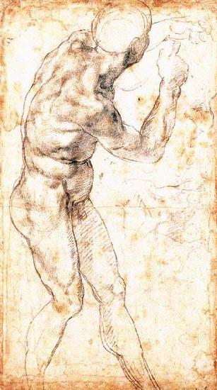 Michelangelo Buonarroti Male Nude France oil painting art
